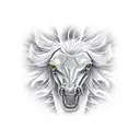 Ford Mustang outline tattoo design idea