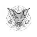xoloitzcuintle from mictlan  tattoo design idea