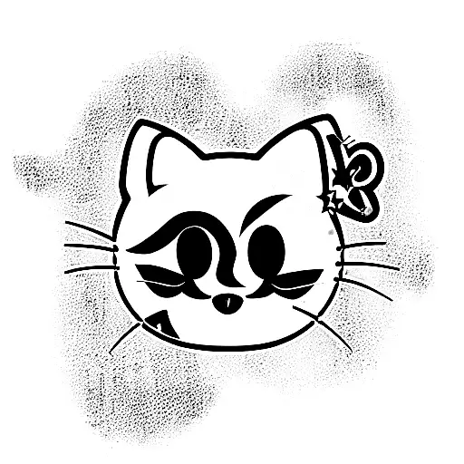 Aya, cat, monster energy drink can, hello kitty, coca cola can tattoo design idea