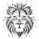 Lion tattoo design idea