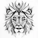 Lion tattoo design idea