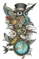 modest mouse tattoo design idea