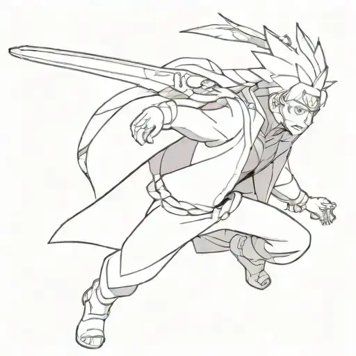 the borishki form of boruto in the boruto manga will only be the side with the horn, there will be black and white detai tattoo design idea