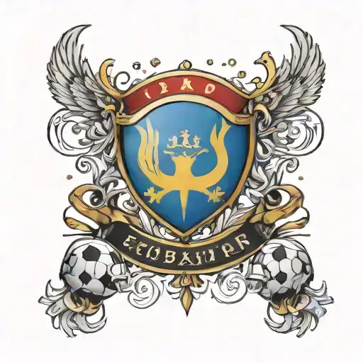  the football party and Euro 2024 tattoo design idea