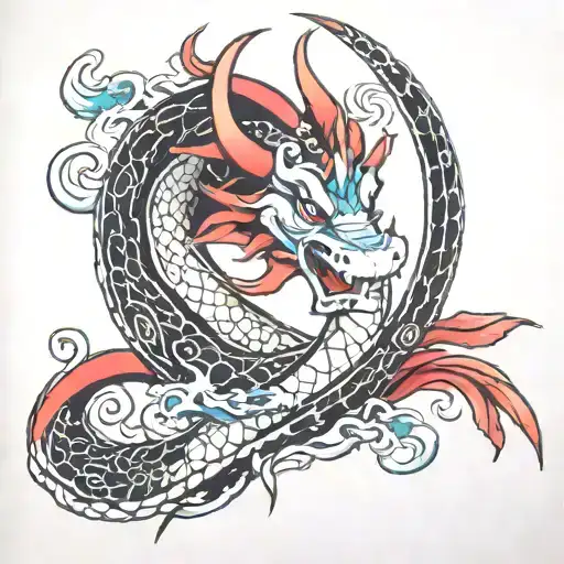 mushu mulan tattoo design idea