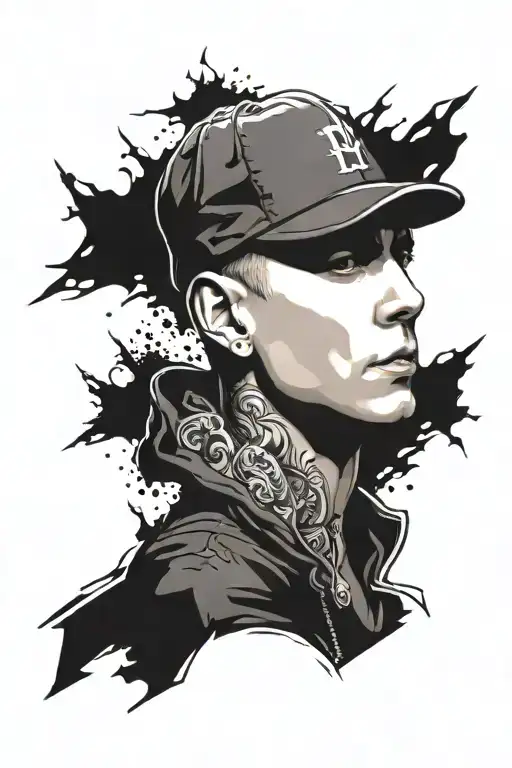 Eminem tattoo design idea