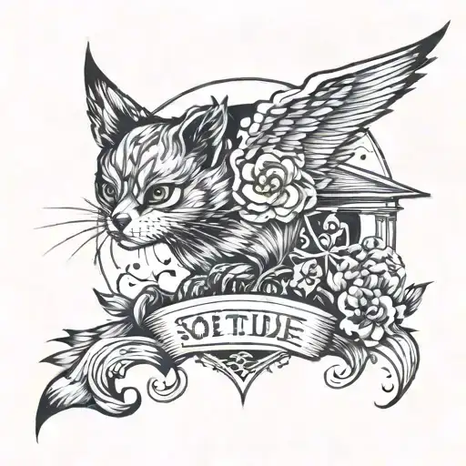 solitude tattoo design idea
