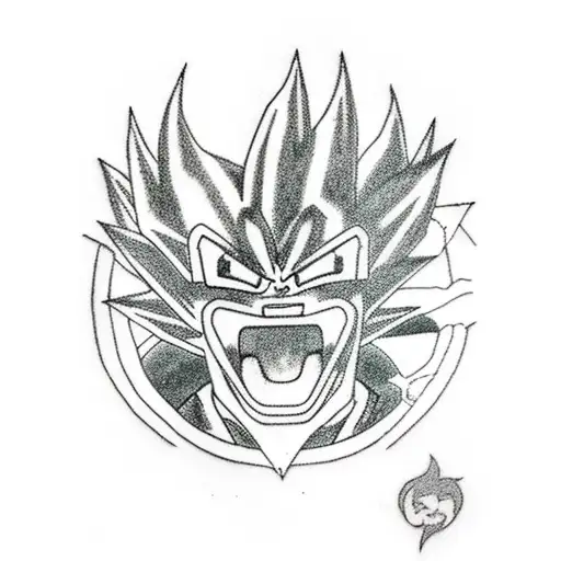 goku tattoo design idea