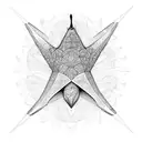 stingray with sacred geometry tattoo design idea