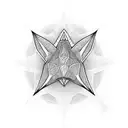 stingray with sacred geometry tattoo design idea