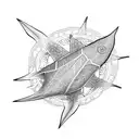 stingray with sacred geometry tattoo design idea