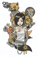 korean tattoo design idea