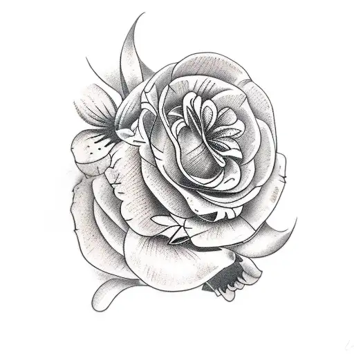 book with a chef knife and flowers tattoo design idea