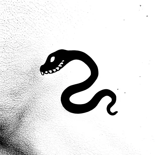 snake eating it's tail tattoo design idea