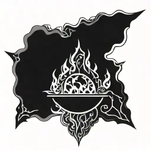 earth air water fire tattoo design idea
