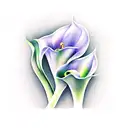 calla lily tattoo design idea