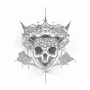 holy castle tattoo design idea