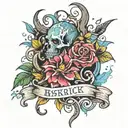 risk rich tattoo design idea