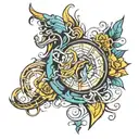 risk rich tattoo design idea