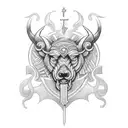 Incorporate roman numerals into a design representing loyalty and strength tattoo design idea