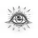 Evil Eye tattoo design idea