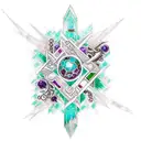 Garnet, Turquoise, Amethyst, Emerald, Final fantasy 7 sword tattoo design idea