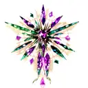 Garnet, Turquoise, Amethyst, Emerald, Final fantasy 7 sword tattoo design idea
