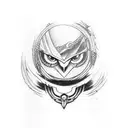 arm sleeve with Sasuke Uchias curse mark pattern and his eternal sharing an eye tattoo design idea