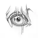 arm sleeve with Sasuke Uchias curse mark pattern and his eternal sharing an eye tattoo design idea