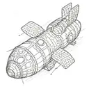 A crochet pattern inspired by NASA's space missions tattoo design idea