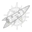 A crochet pattern inspired by NASA's space missions tattoo design idea