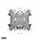 "Familie Alles" urban graffiti style typography tattoo design idea