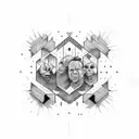 "Familie Alles" urban graffiti style typography tattoo design idea