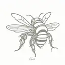 bumblebee tattoo design idea