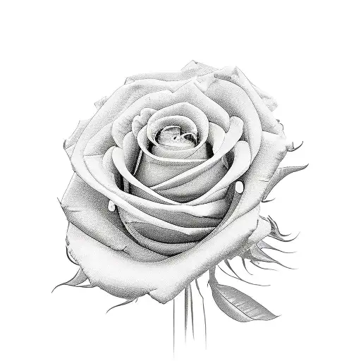 Aretha Franklin and roses tattoo design idea