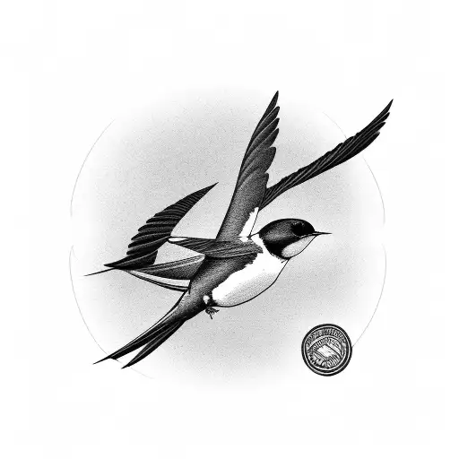 Swallow Bird tattoo design idea