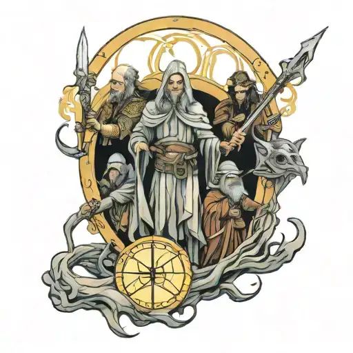 lotr tattoo design idea