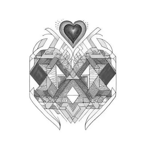 Crying Heart tattoo design idea