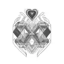Crying Heart tattoo design idea