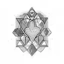 Crying Heart tattoo design idea