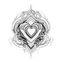 Crying Heart tattoo design idea