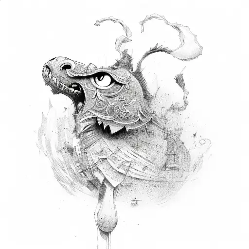 letting go of the past  tattoo design idea