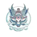 letting go of the past  tattoo design idea