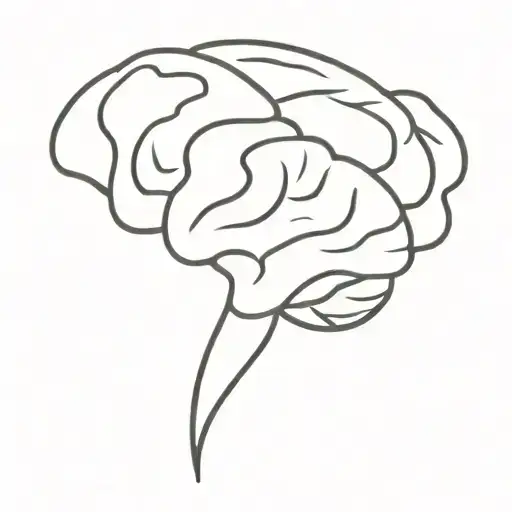 Brain tattoo design idea