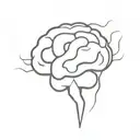 Brain tattoo design idea