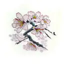 Cherry Blossom hope  tattoo design idea