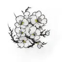 Cherry Blossom hope  tattoo design idea