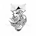 Letras: SD tattoo design idea