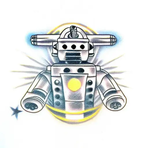 cybermen vs dalek tattoo design idea