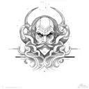 neptune tattoo design idea